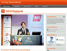 Tablet Screenshot of drivingsustainability.org